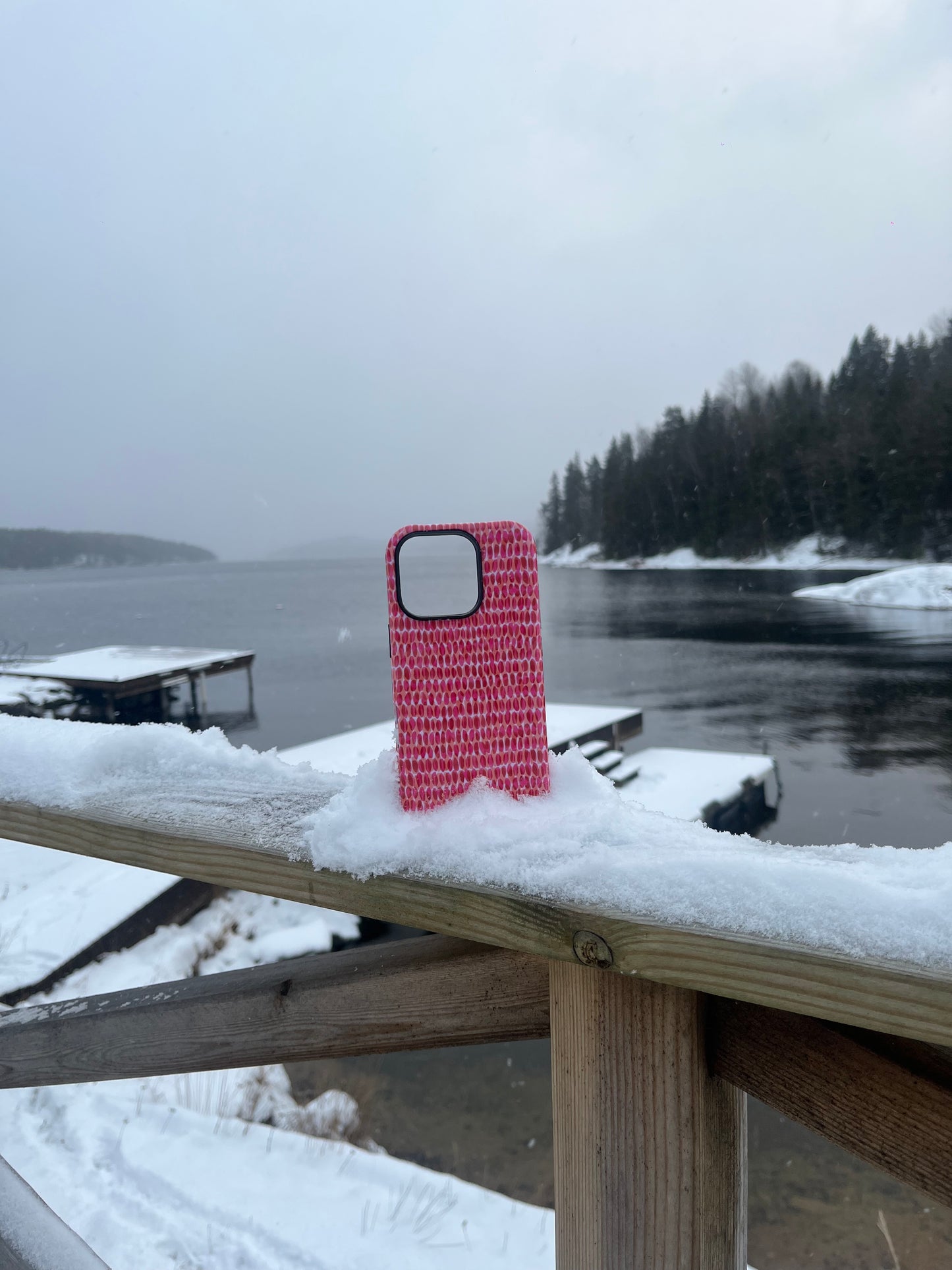 Pink fizz phone case