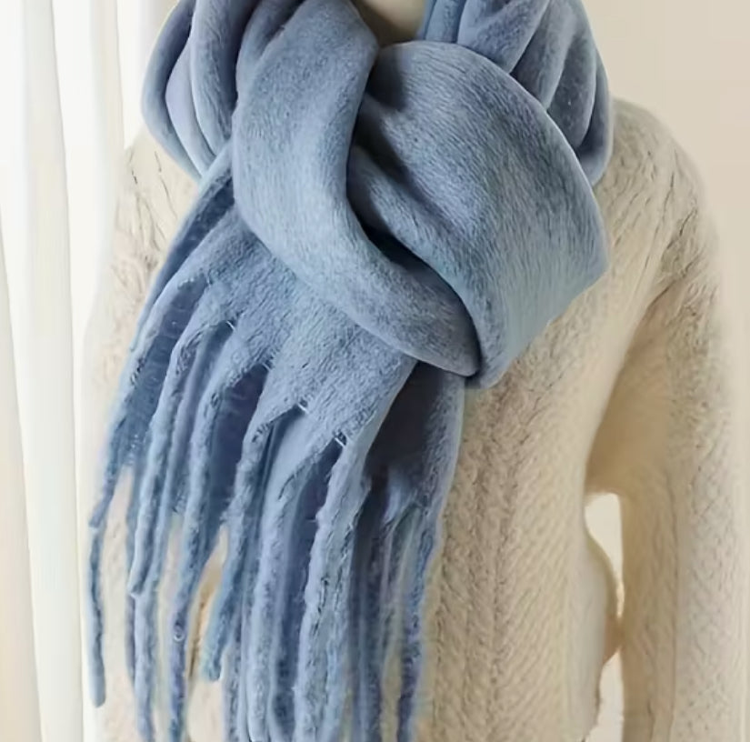 Powder blue scarf
