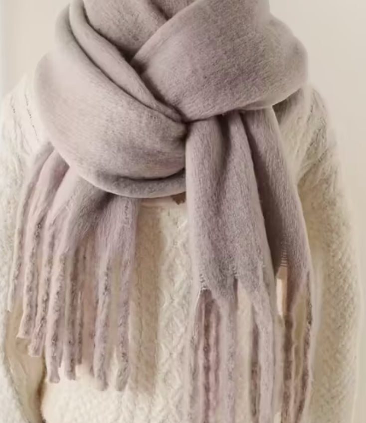Soft taupe scarf