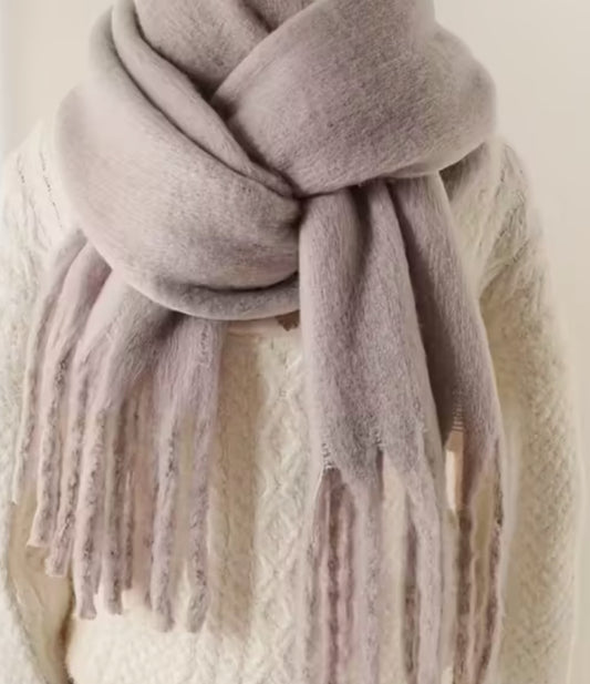 Soft taupe scarf